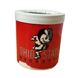 Rare Ohio State Buckeyes The Fridge Vintage Coozie Made In Canada